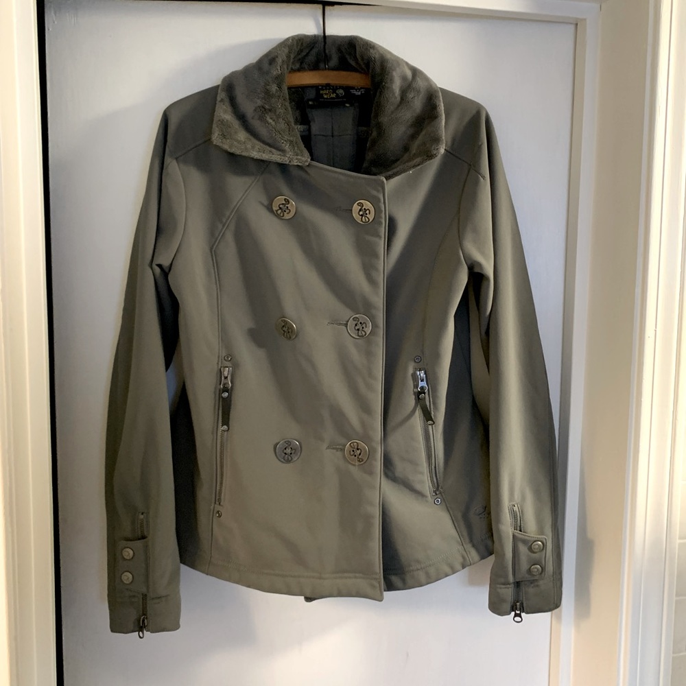 Mountain Hardwear Tuja Button Jacket Button Gray Size Medium